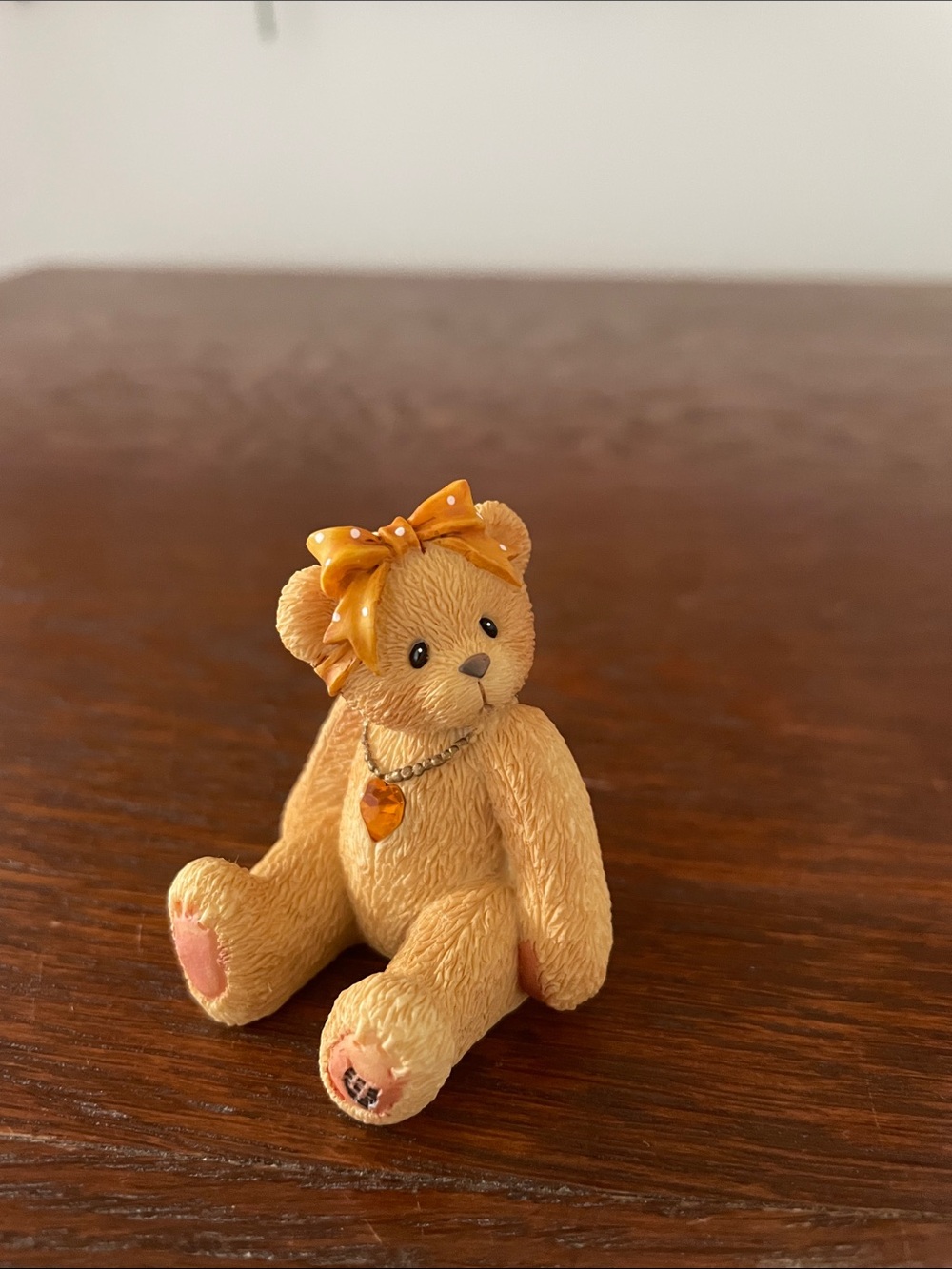Cherished teddies birthstone bear - November topaz
